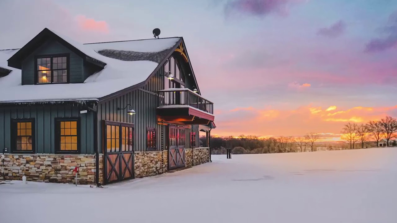 Snowy House In Virginia